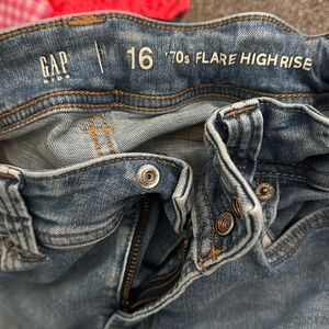 Gap high rise flare girls jeans